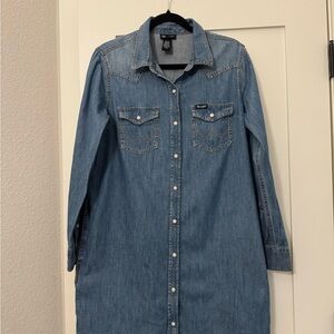 Wrangler Retro Blue Denim Shirt